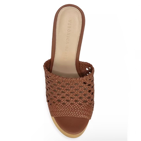 NEW VERONICA BEARD WOVEN PLATFORM MULES - Picture 12 of 15